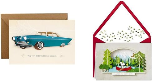 Hallmark Signature Father's Day Card (Vintage Classic Car, Don't Make 'Em Like You Anymore), (599FFW9632) in Saudi Arabia