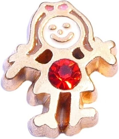 Goldtone Girl Birthstone July Floating Locket Charm in Saudi Arabia