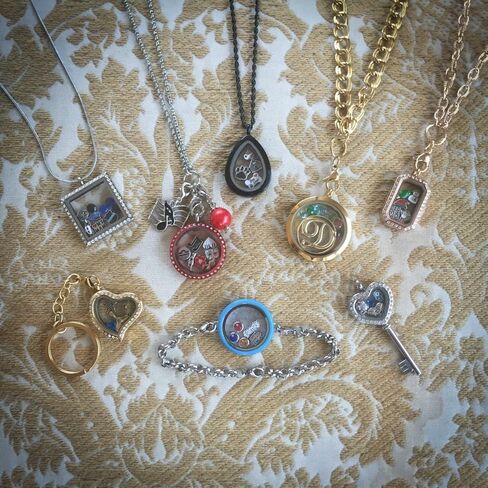 Girl June Floating Locket Charm Silvertone in Saudi Arabia