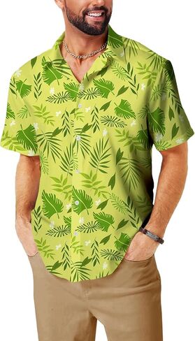 Mens Halloween Costume Shirts Short Sleeve Cosplay Hawaiian Shirt in Saudi Arabia