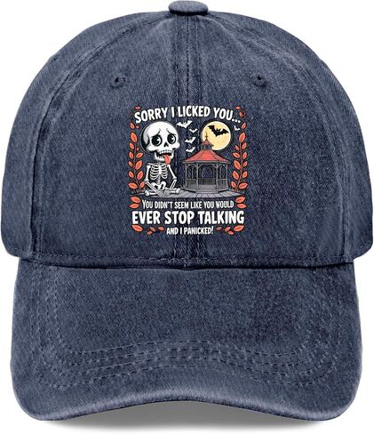 Sorry I Licked You You Didn’t Seem Like You Would Hat for Womens Stylish Washed in Saudi Arabia