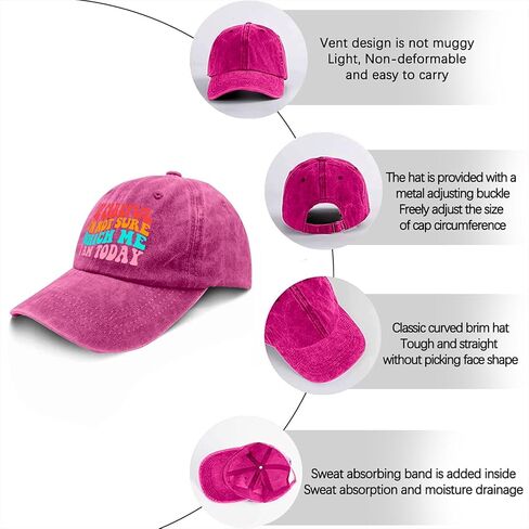 Be Careful I’m Not Sure Which Me I Am Today Hats for Men Cool Washed Distressed in Saudi Arabia