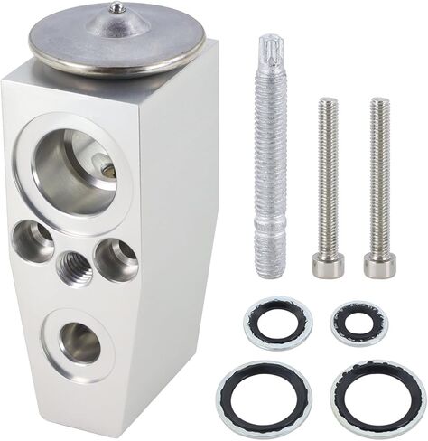 15-51325 A/C Expansion Valve with Seals and bolts Compatible with 2007-2018 Chevy Cheyenne 2014-2016 Chevy Silverado 1500 2500 Suburban Tahoe Gmc Sierra 1500 2500 3500 Yukon Replaces EX9745C 22989959 in Kuwait