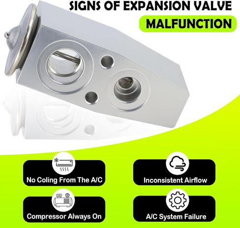 15-51325 A/C Expansion Valve with Seals and bolts Compatible with 2007-2018 Chevy Cheyenne 2014-2016 Chevy Silverado 1500 2500 Suburban Tahoe Gmc Sierra 1500 2500 3500 Yukon Replaces EX9745C 22989959 in Kuwait