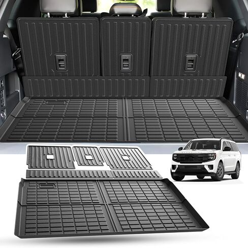 Cartist Cargo Liner Compatible with 2021 2022 2023 2024 Jeep Grand Cherokee L All Weather Rear Trunk Mat TPE (Behind The 2nd Row Seats)(Not Fit Grand Cherokee) in Saudi Arabia
