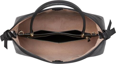 kate spade new york Knott Pebbled Leather Top Handle, Black in Kuwait