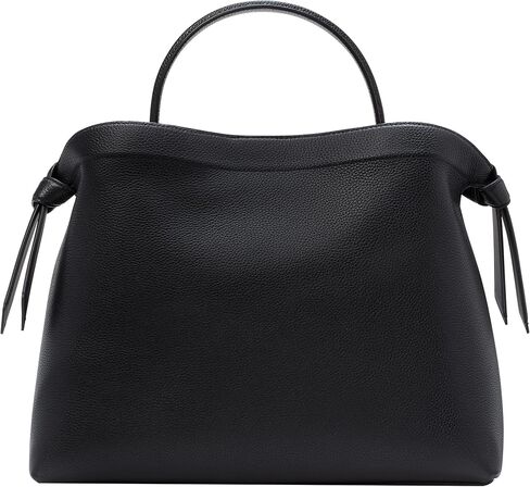 kate spade new york Knott Pebbled Leather Top Handle, Black in Kuwait
