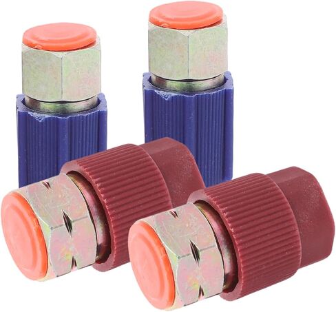 Luxshiny 4pcs C Car Charging Port Adapters to the Quick Disconnect Tiptings مع قبعات منخفضة منخفض in Kuwait