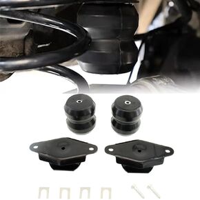 FR350SDJ Rear Air Helper Spring Kit Rear Bump Stop Rubber Replacement for Ford F-350 Super Duty 2WD 4WD 2017-2025 | Rear Leaf Spring Suspension Kit | Springs Helper Bump Stops, Black in Kuwait