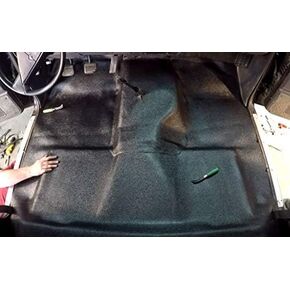 ACC Black Vinyl Flooring Compatible with 1967-1972 Chevrolet C10 Pickup Reg Cab 2WD Auto 400 Trans w/o Gas Tank in Cab Column Shift - Custom Molded Replacement Kit by ACC in Saudi Arabia