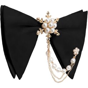 علاقات القوس الضخمة للرجال قابلة للفصل مسبقًا التعادل مع القوس مع دخن اللؤلؤ لمأدبة زفاف Tuxedo in Kuwait