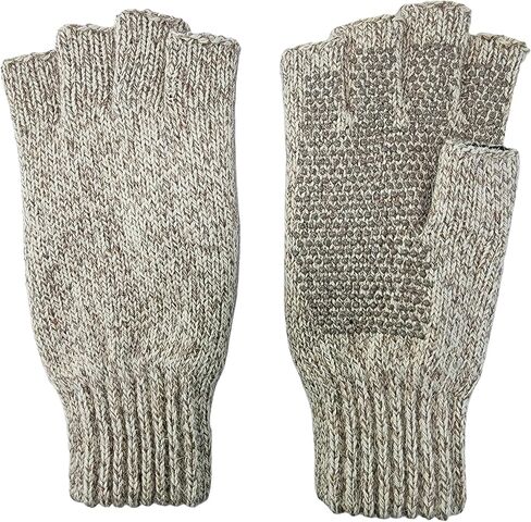 BRUCERIVER Men's Wool knitted with Thinsulate lining Fingerless Ragg Gloves in Kuwait