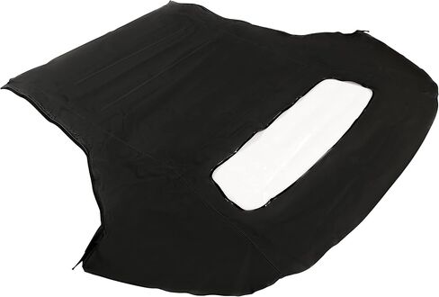 KUAFU Convertible Soft Top Replacement Compatible with 2005-2014 Ford Mustang, Soft Roof with Clear Heated Glass Window, Premium Grade Black Sailcloth Vinyl in Saudi Arabia