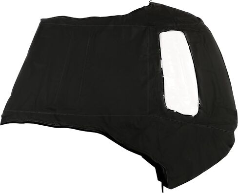 KUAFU Convertible Soft Top Replacement Compatible with 2005-2014 Ford Mustang, Soft Roof with Clear Heated Glass Window, Premium Grade Black Sailcloth Vinyl in Saudi Arabia