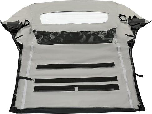 KUAFU Convertible Soft Top Replacement Compatible with 2005-2014 Ford Mustang, Soft Roof with Clear Heated Glass Window, Premium Grade Black Sailcloth Vinyl in Saudi Arabia