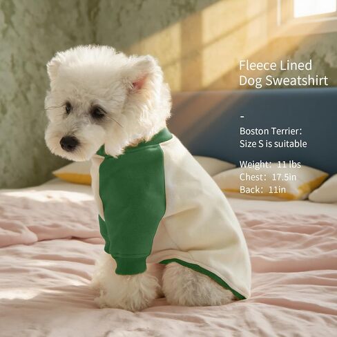 FUAMEY الكلب البلوزات الصوف للكلاب الصغيرة، الكلب البلوز البلوز، الكلب الملابس الشتوية للكلاب صبي فتاة، سماكة الملابس الدافئة الكلب، الطقس البارد الكلب البلوز يوركشاير القلطي الأحمر S in Kuwait