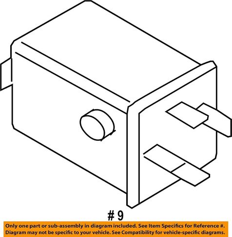 BMW 61-36-6-901-469 RELAY (، اجعل الاتصال ، الأسود: 613020) ، 1 حزمة in Kuwait