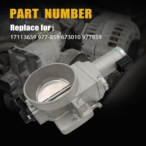 GXARTS Throttle Body 977859 17113659 977-859 673010 Compatible With Chevrolet Silverado 1500 2500 3500 Compatible With Cadillac Escalade Compatible With GMC Sierra 1500 HD in Saudi Arabia