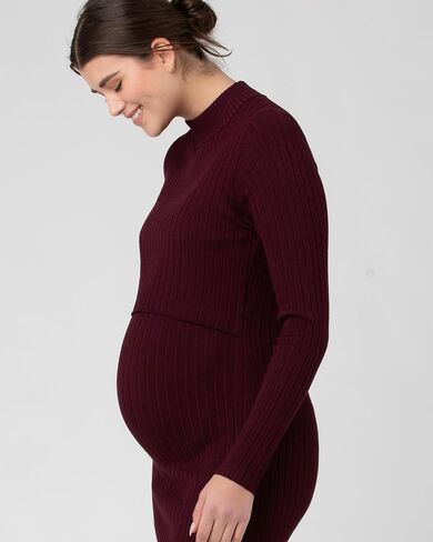 فستان متوسط ​​الطول منسوج للرضاعة Nella Ripe للنساء من Ripe، مقاس Ivy Small in Kuwait