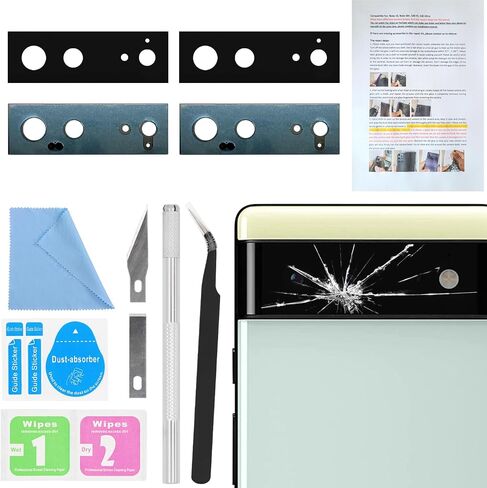 2 PCS for ASDAWN Back Rear Camera Lens Glass Replacement for Google Pixel 7a with Pre-Installed Adhesive, 6.1 Inches Pixel 7a Back camera Lens Glass kit with Installation Manual + Repair Tool Set in Saudi Arabia