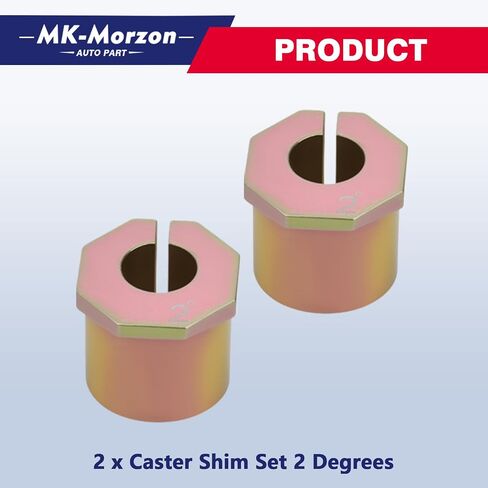 Caster Shim Set 2 Degree Compatible with Ford 2005-2024 F-250 F-350 1999-2004 F-450 F-550 Super Duty 4WD Trucks Only Replace# KR23228 in Saudi Arabia