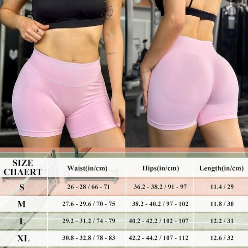 Biker Shorts with Pockets for Women Gym Workout Booty Lifting Mid Rise Impact Shorts Hidden Scrunch Butt Lift SweatShorts in Saudi Arabia