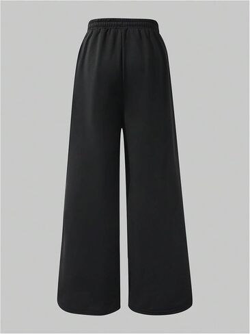 GORGLITTER Girl's Lace Bow Baggy Sweatpants Elastic Waist Wide Leg Y2k Track Pants Cute Trousers in Saudi Arabia