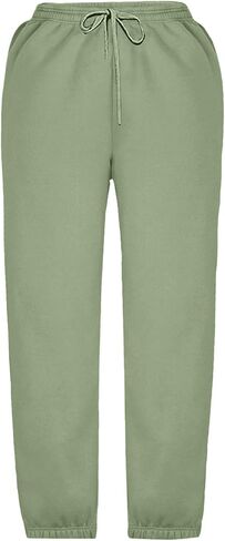 Girls Sweatpants Baggy High Waisted Cinch Bottom Joggers with Pockets Cute Preppy Track Pants Casual Fashion Clothes in Saudi Arabia