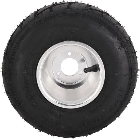 ASIXXSIX 11x7.10-5 GO KART TIRES و RIMS ، حافات سبيكة الألومنيوم والإطارات المطاطية ، عجلات خلفية الإطارات بدون أنبوب مع حافة ل ATV UTV SXS جنبًا إلى جنب in Kuwait