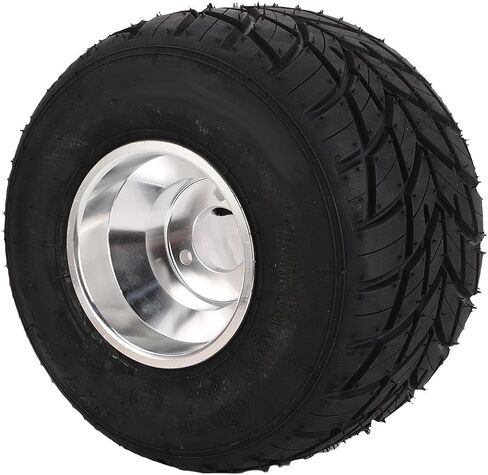 ASIXXSIX 11x7.10-5 GO KART TIRES و RIMS ، حافات سبيكة الألومنيوم والإطارات المطاطية ، عجلات خلفية الإطارات بدون أنبوب مع حافة ل ATV UTV SXS جنبًا إلى جنب in Kuwait