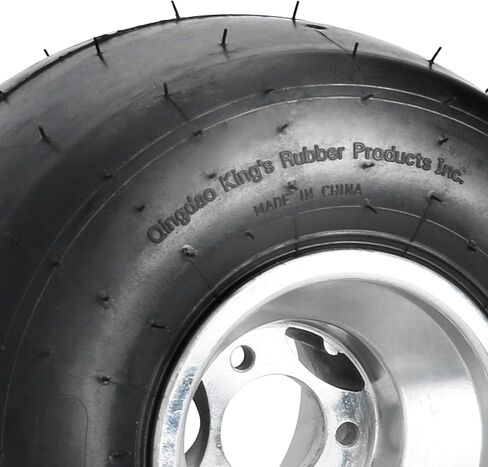 11x7.10-5 Go Kart Tire with Rim – Smooth Slick Tubeless Tire 4PR, 5" 3 Lug Aluminum Rim – Fits Racing Go Kart Karting ATV UTV Golf Cart Buggy Quad Drift Trike Mini Bike (1 Pack) in Kuwait