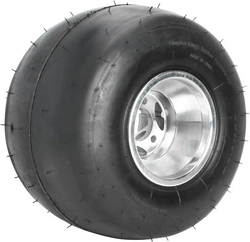 11x7.10-5 Go Kart Tire with Rim – Smooth Slick Tubeless Tire 4PR, 5" 3 Lug Aluminum Rim – Fits Racing Go Kart Karting ATV UTV Golf Cart Buggy Quad Drift Trike Mini Bike (1 Pack) in Kuwait