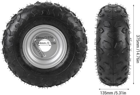6 بوصة 145/70-6 145 × 70-6 إطارات ، دراجة مائية Quad ، الجر ، الجر لعربة KART على الطرق الوعرة ، الإطارات الداخلية التي لا الأناب in Kuwait