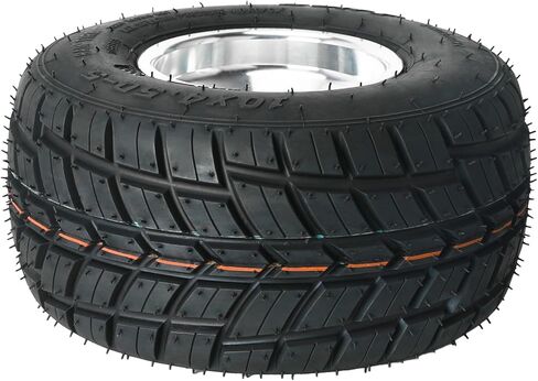 4 Sets 5 inch Go-Kart Wheels Rain Tires Front 10x4.50-5 + Rear 11x7.10-5 Tire Wheel and Rim 3 Holes with Steering Knuckle 50mm Wheel Hubs for Racing Karting Drift Trike Mini Bike ATV Kart-Racer in Saudi Arabia