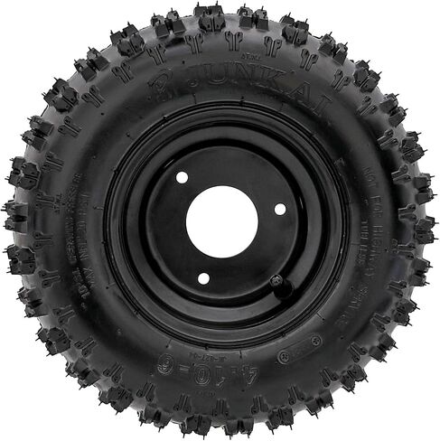 2-Pack 4.10-6 ATV Tire & Wheel Set with 78mm 3-Stud 23T Spline Rear Axle Hubs – 4.10x6 Tubeless Off-Road Tires Rims for Go Kart, Mini Bike, Drift Trike, Quad, Fun Cart, Scooter, Lawn Mower, 4 Wheeler in Saudi Arabia