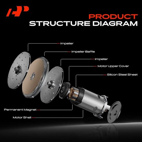 مضخة الضباب الدخاني للحقن الثانوي A-Premium متوافق مع Buick Lacrosse 2007-2009 ، Allure 2007-2009 & Pontiac Grand Prix 2007-2008 ، 3.8L in Kuwait