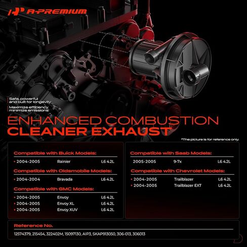 مضخة الضباب الدخاني للحقن الثانوي A-premium متوافق مع شيفروليه تريل بليزر 2004-2005 ، Trailblazer Ext 2004-2005 & GMC Envoy in Saudi Arabia