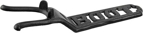 MyGift Vintage Heavy Duty Cast Iron Boot Jack Puller & Shoe Remover with Carved BOOT Label - Durable Boot Removal Shoe Horn Tool for Easy Footwear Access in Saudi Arabia