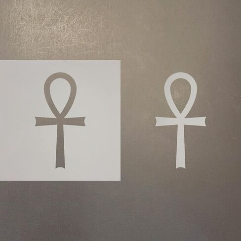 Ankh Reusable Mylar Stencil - Art Craft Supplies 4 Inch in Saudi Arabia