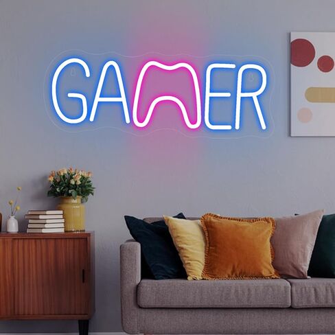Neonawall Babe Cave Casery Neon Sign ، USB LED Neon Light Wall Art ، Dimmable Light Up Sign for Bedroom Baby Room Decor in Kuwait