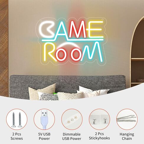 Neonawall Babe Cave Casery Neon Sign ، USB LED Neon Light Wall Art ، Dimmable Light Up Sign for Bedroom Baby Room Decor in Kuwait