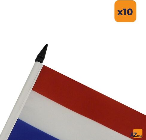 علم طاولة هنغاريا من AZ FLAG مقاس 4 بوصة × 6 بوصة - علم مكتب هنغاري 15 × 10 سم - عصا وقاعدة بلاستيكية سوداء in Kuwait