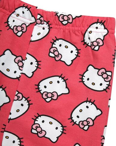 Hello Kitty Girls Sweatpants Set - 2 Piece Fleece Crewneck Sweatshirt and Girls Joggers Cute Matching Clothing Set (2T-12) in Saudi Arabia