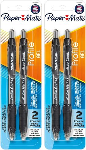 Paper Mate Profile Retractable Gel Pens, 2 / Pack in Saudi Arabia