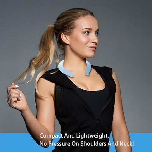 Neck Cooler Ice Cold Ring,Wearable Body Cooling Tube for Heat and Hot Weather, Neck Gel Ice Pack for Outdoor Workers, Sports, Relief from Hot Flashes Or Fever, Reusable Wraps Neck Collars (sky blue) in Saudi Arabia