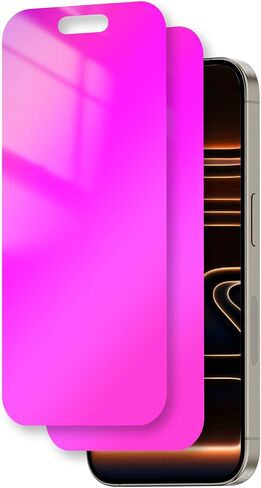 واقي شاشة للخصوصية لهاتف iPhone 16 Pro Max مقاس 6.9 بوصة متدرج ملون 16 ProMax زجاج مقسى 28 درجة مضاد للتجسس خاص مضاد للضوء الأزرق تغطية كاملة مضادة للخدش HD إطار سهل التركيب 2 حزمة in Saudi Arabia