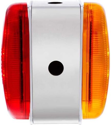 United Pacific 60055 Light Bracket Kit ، 26 LED ، وظيفة مزدوجة ، عاكس ، ضوء مزدوج للوجه البيضاوي مع قوس الفولاذ المقاوم للصدأ ، Amber & Red LED/Amber & Red Lens in Saudi Arabia