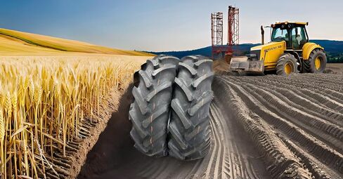 2 (اثنان)-11.2-24 إطارات الجرار R-1 8 Ply Ag Tractor HD Tires 11.2 24 مع أنابيب ثقيلة الخدمة in Saudi Arabia