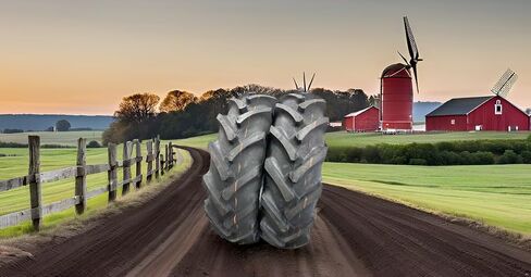 2 (اثنان)-11.2-24 إطارات الجرار R-1 8 Ply Ag Tractor HD Tires 11.2 24 مع أنابيب ثقيلة الخدمة in Saudi Arabia