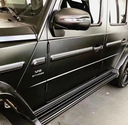 2PCS Running Boards for Benz W464 G-Class W463 G63 G350 G500 2019-2025 Side Steps Complete Kit Car Nerf Bar New Upgrade B&S Panel with Anti-Slip Particles (for Dedicated Vehicles only) in Saudi Arabia